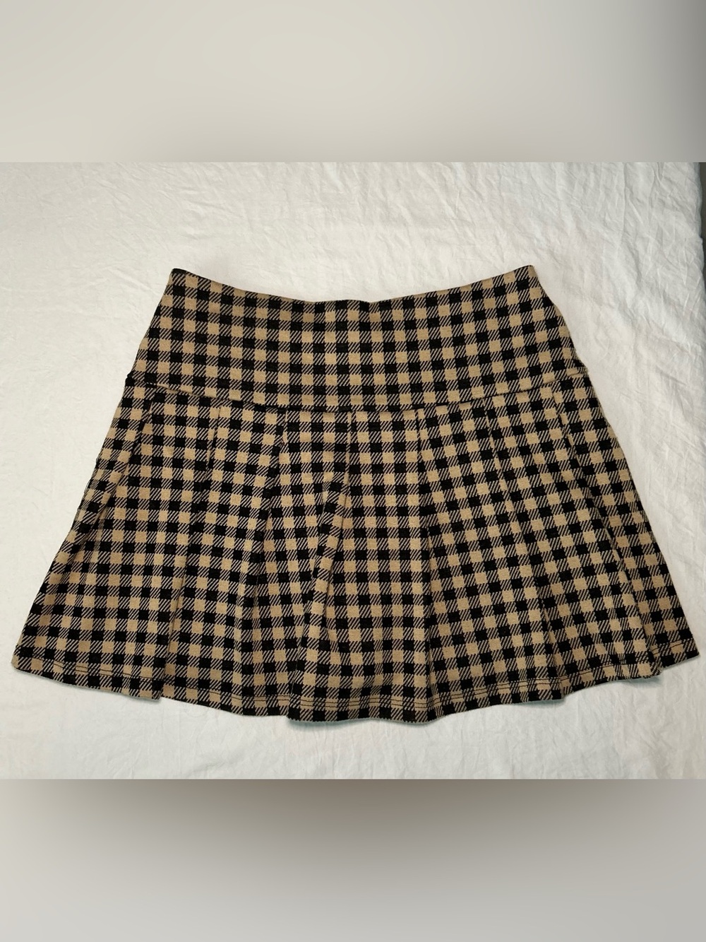 Rachel Zoe Houndstooth Plaid Pleated Skirt Skort Size 10